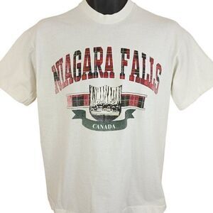 Canada Niagara Falls T Shirt Vintage 90s Travel Tourism Made In Canada Mens